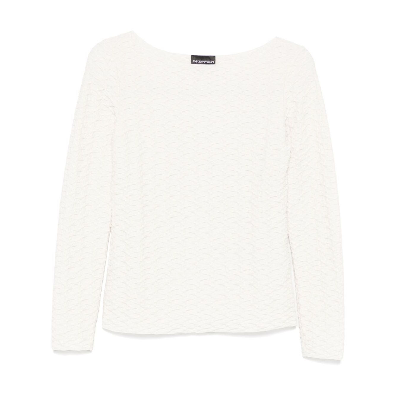 Emporio Armani Jacquard boat-neck top