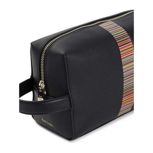 Paul Smith Leather 'Signature Stripe' Trim Wash Bag M1A8042CMULTI79-P25