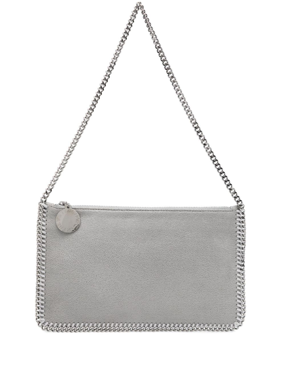 Front view with bag zipped and handles upright.