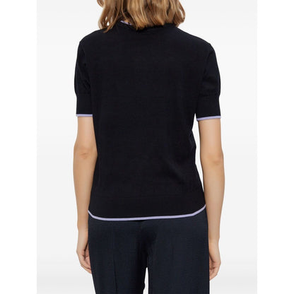 Emporio Armani Jumper with all-over micro eagle embroidery Topwear