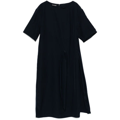 Emporio Armani Short dress with side knot Dresses