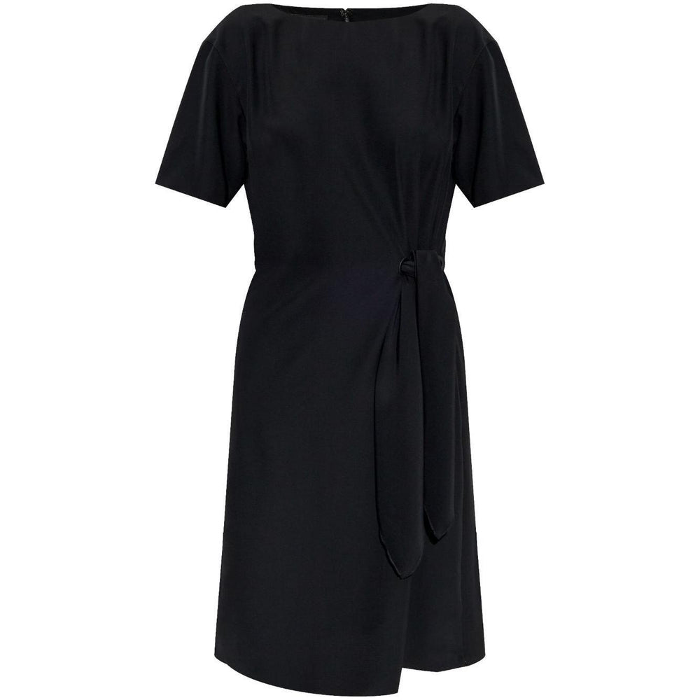 Emporio Armani midi dress with waist knot EW001538TE14039UC001-P25