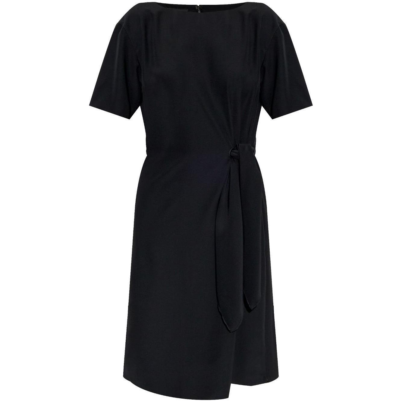 Emporio Armani midi dress with waist knot EW001538TE14039UC001-P25