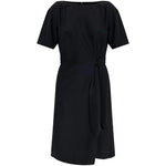 Emporio Armani midi dress with waist knot EW001538TE14039UC001-P25