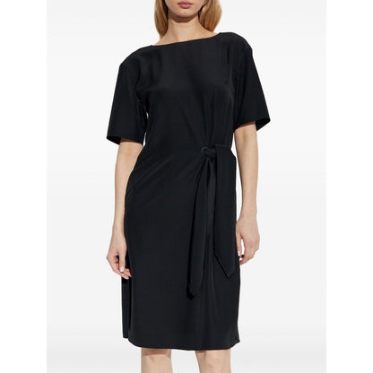 Emporio Armani midi dress with waist knot Dresses