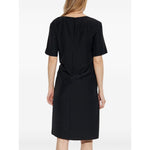 Emporio Armani midi dress with waist knot EW001538TE14039UC001-P25