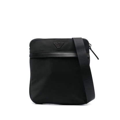 Emporio Armani ASV recycled-nylon flat shoulder bag Shoulder