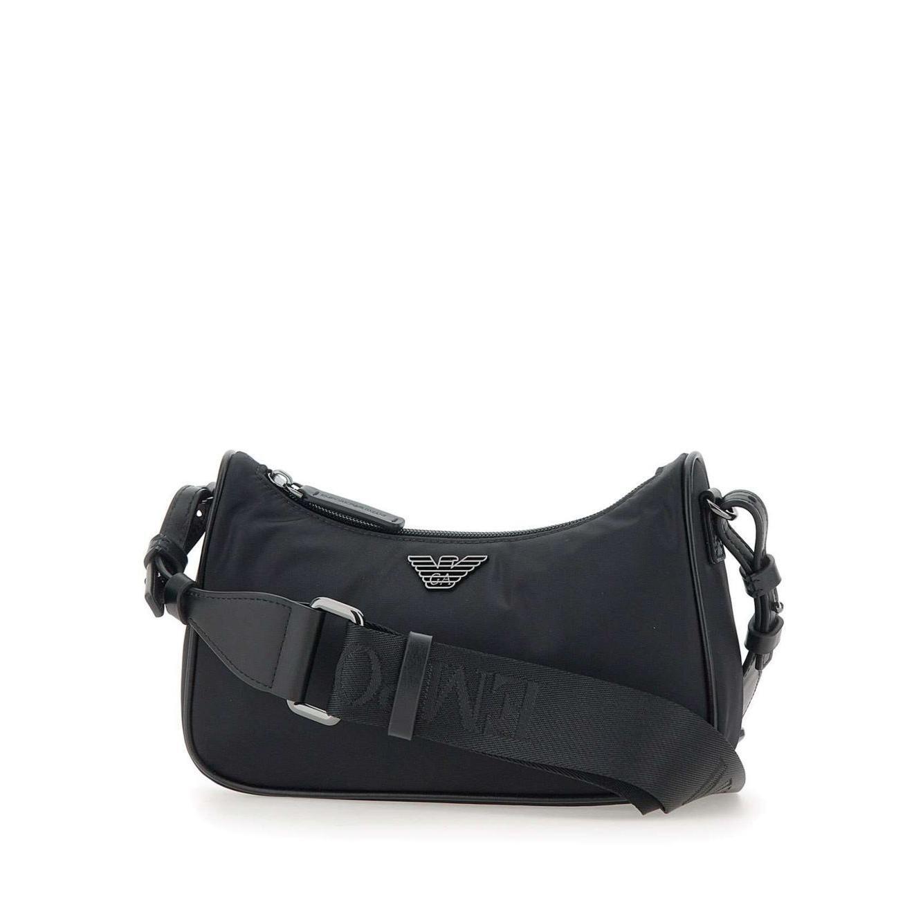 Front view with bag zipped and handles upright.