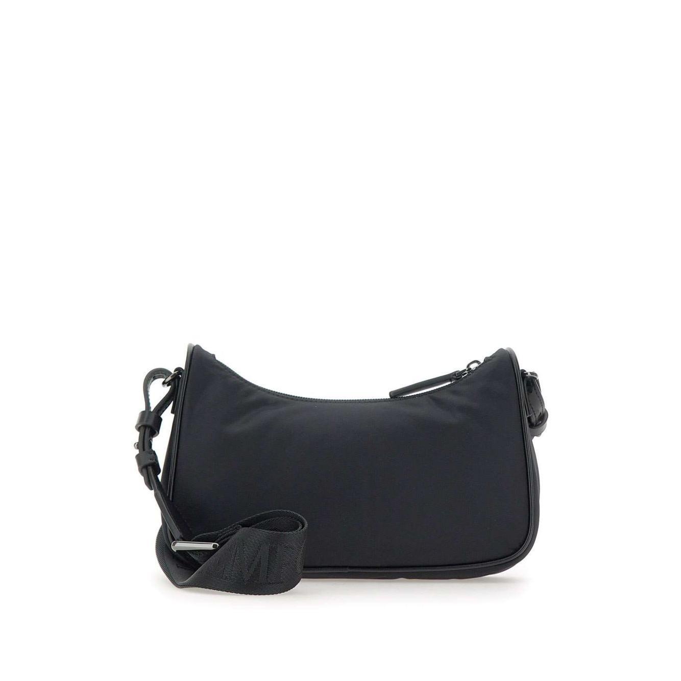 Front view with bag zipped and handles upright.