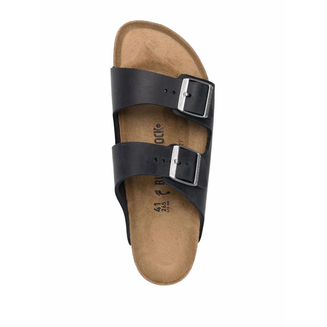 Birkenstock Arizona Vegan buckle sandals 552113BLACK-P25