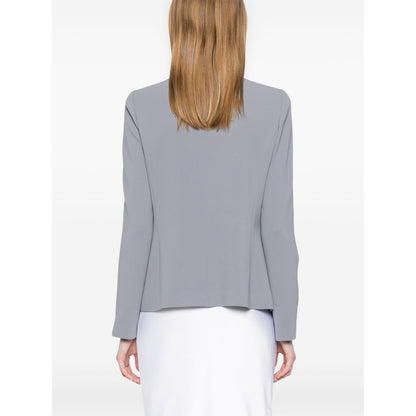 Emporio Armani Jacket in fluid woven fabric with pleats Jackets