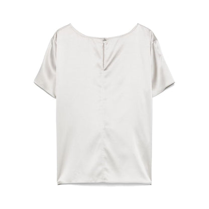 Emporio Armani crewneck silk top Topwear