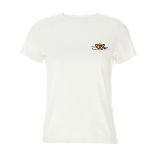 Kenzo T-shirts and Polos White LDin,Spring - Summer 2025,Women,Women > Clothing,Women > Clothing > Topwear,Yes Eu FF52TS1694SO02-P25