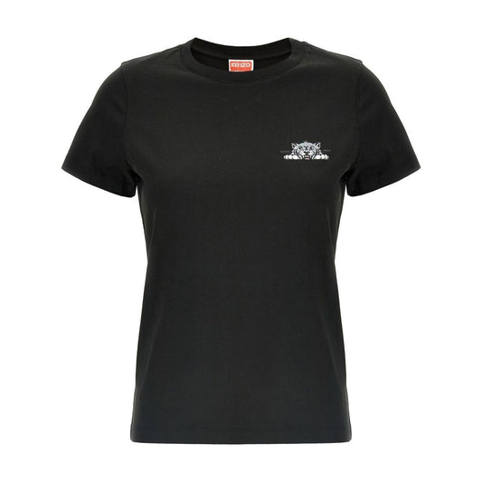 Kenzo T-shirts and Polos Black high_inventory,LDin,Spring - Summer 2025,Women,Women > Clothing,Women > Clothing > Topwear,Yes Eu FF52TS1694SO99J-P25