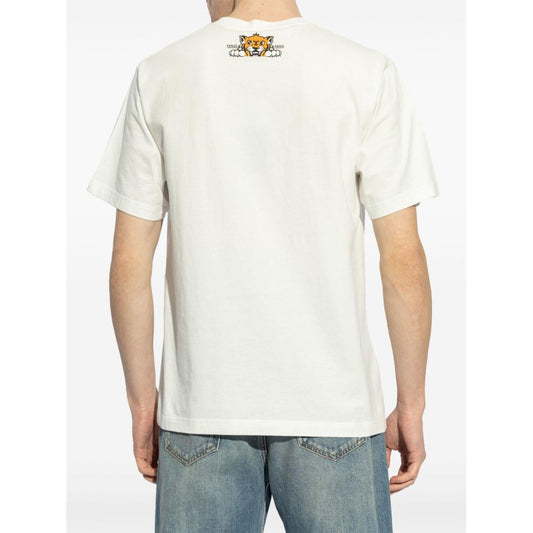 Kenzo T-shirts and Polos White LDin,Men,Men > Clothing,Men > Clothing > Topwear,Spring - Summer 2025,Yes Eu FF55TS5334SG02-P25