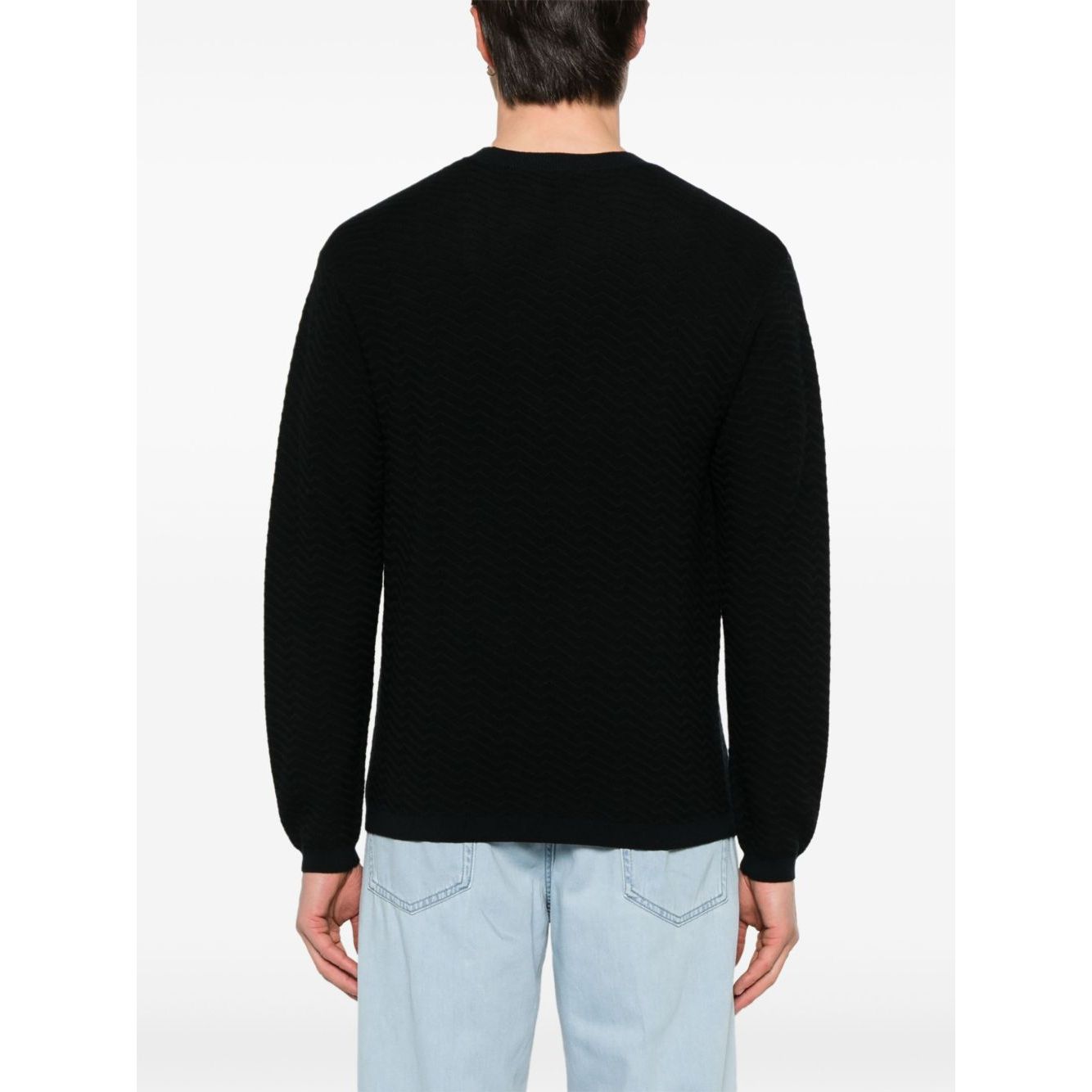 Emporio Armani Sweaters Blue Topwear