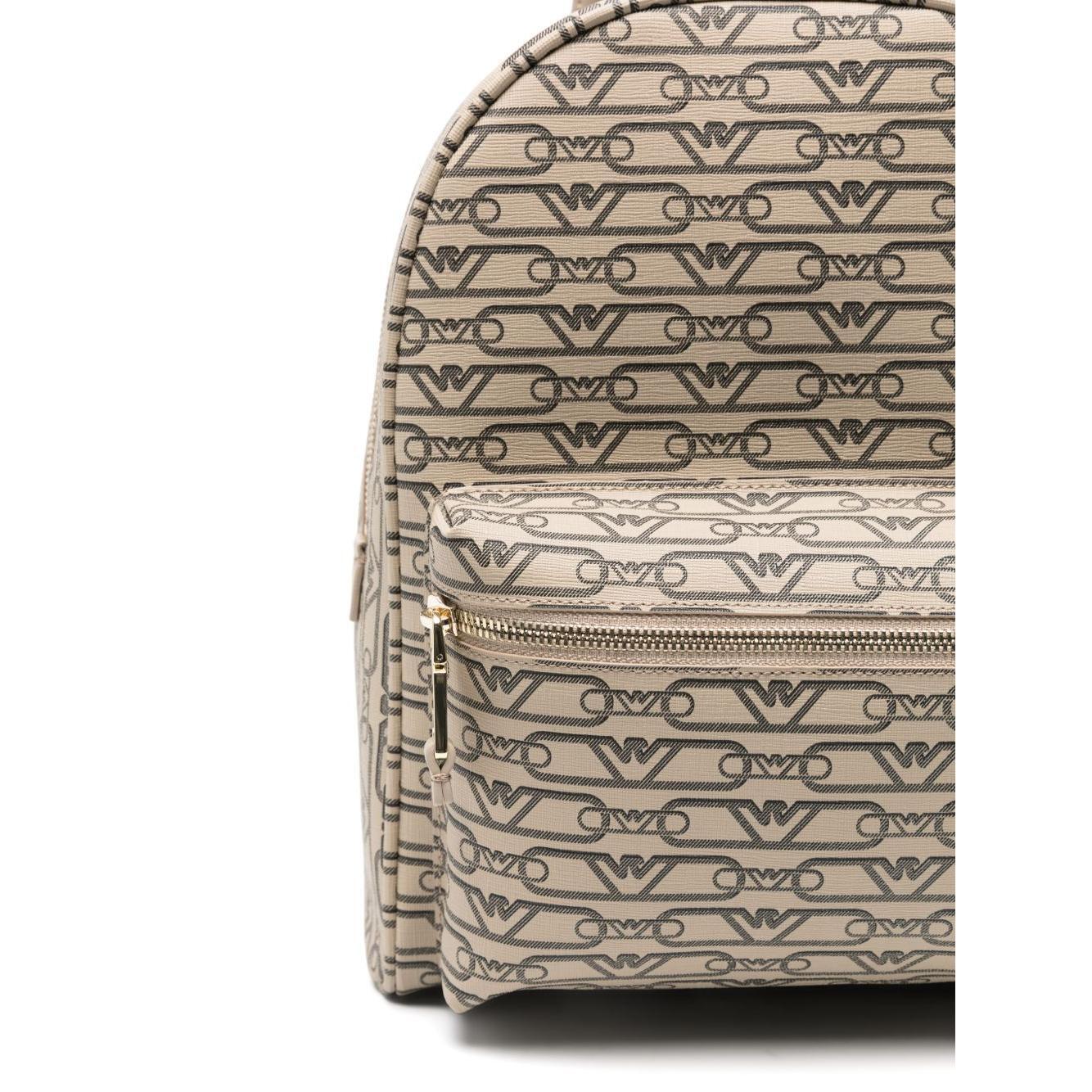 Emporio Armani Mini backpack with monogram print EW000372AF11951F1074-P25
