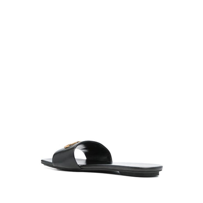 EMPORIO ARMANI EXCLUSIVE Emporio Armani Nappa-leather sandals with eagle plate