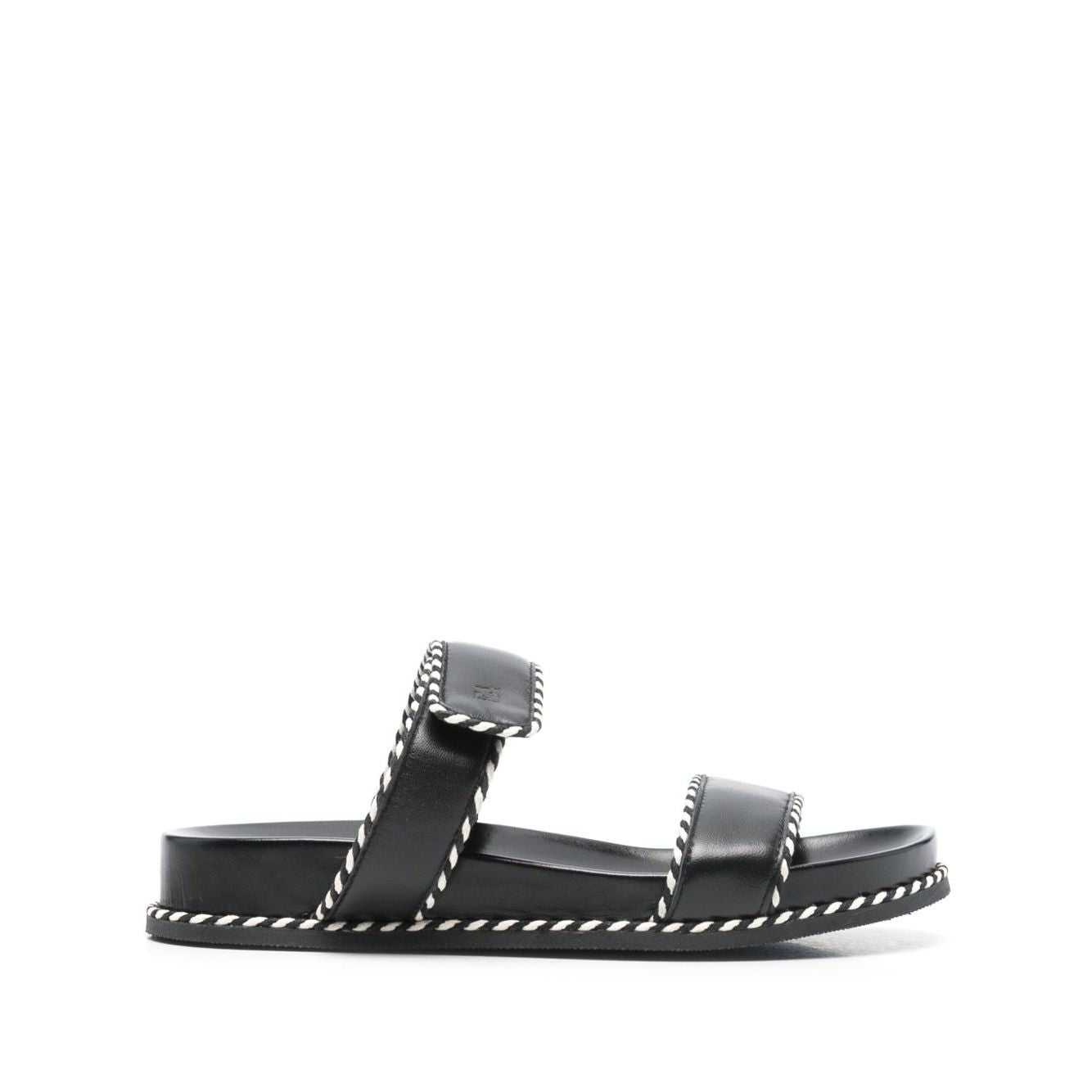 EMPORIO ARMANI EXCLUSIVE Emporio Armani Sandals with nappa strap and two-tone profiles