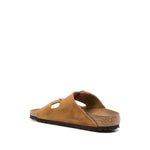 Birkenstock Arizona suede slides 1027162MINK-P25