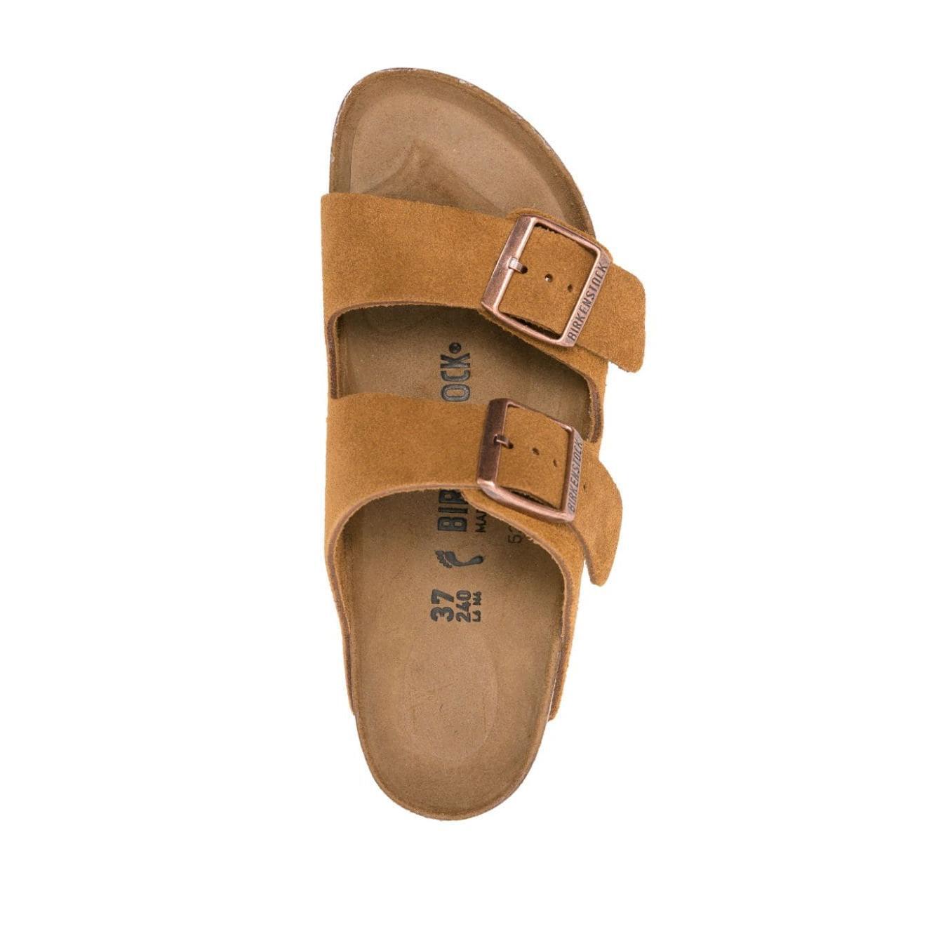 Birkenstock Arizona suede slides 1027162MINK-P25