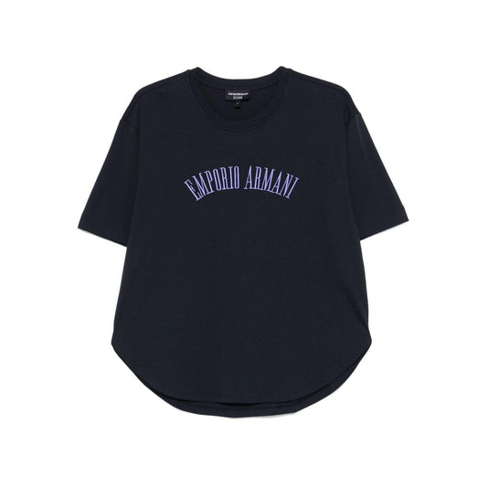 Emporio Armani logo embroidered T-shirt EW001132AF13318UB115-P25