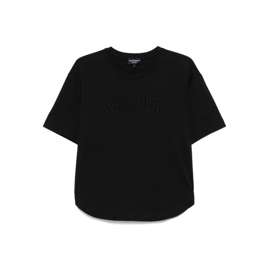 Emporio Armani logo embroidered T-shirt EW001132AF13318UC001-P25