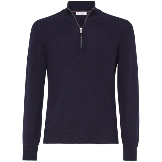 Brunello Cucinelli Sweaters Blue Topwear