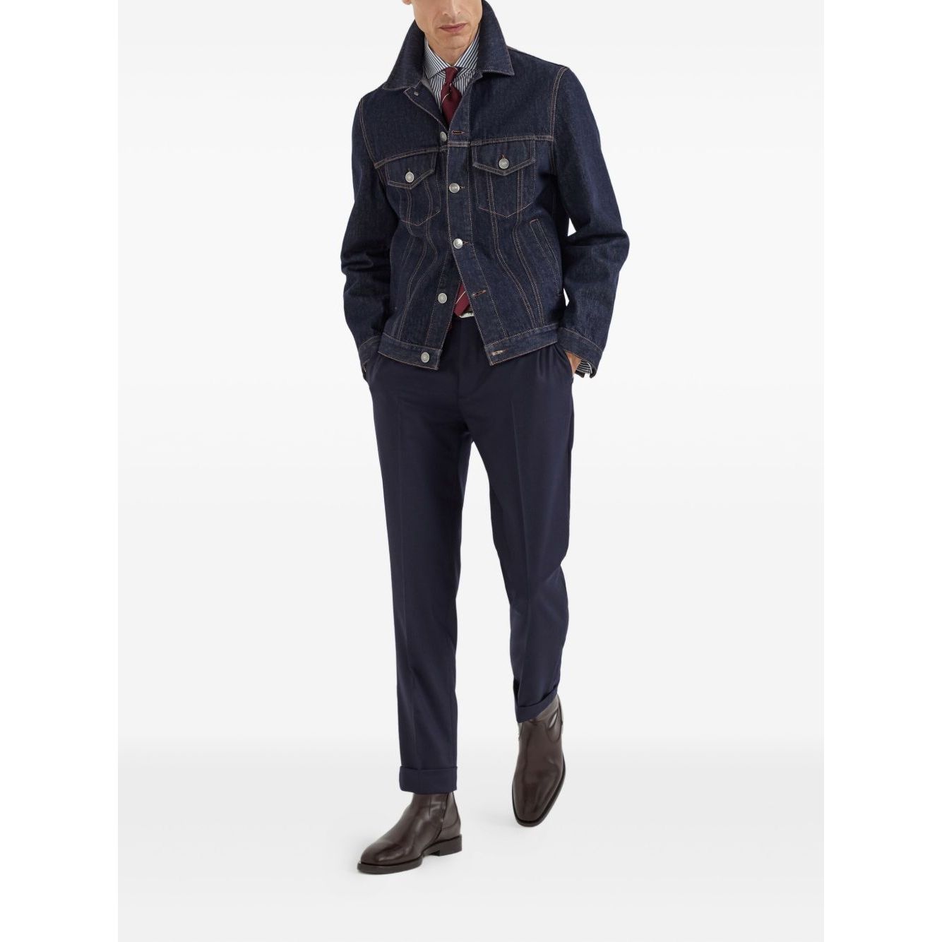 Brunello Cucinelli Shirts Blue Shirts
