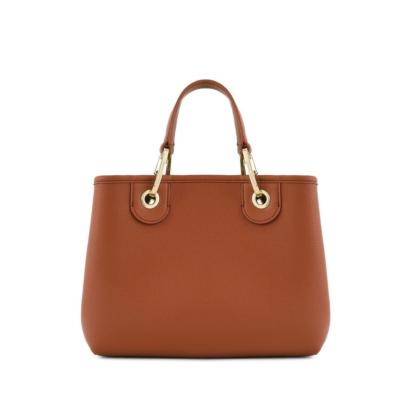Front view with bag zipped and handles upright.