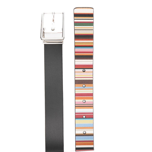 Paul Smith Leather Reversible 'Signature Stripe' Cut-To-Fit Belt M1A8172DC2FMU92-AI25