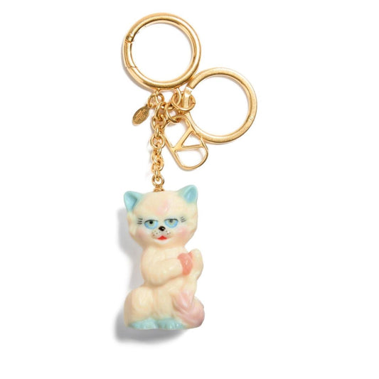 Valentino Garavani Le Chat De La Maison Nylon Keychain Bag Charm YP0AR1VQY190-AI25