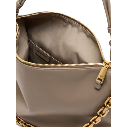 Emporio Armani Medium leather hobo bag with chain Handbag