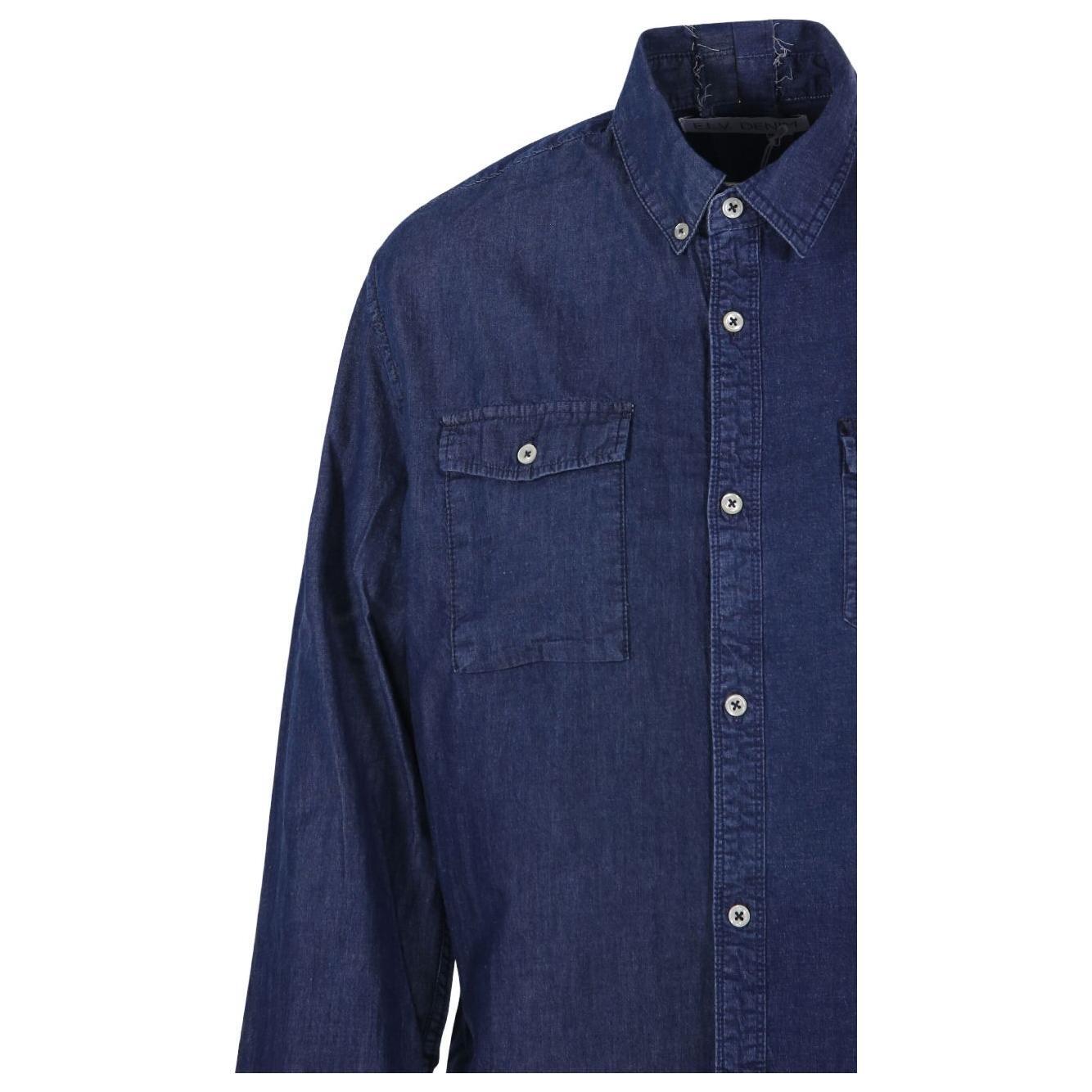 E.L.V. DENIM Shirts Blue 2002203DARKBLUE-P25