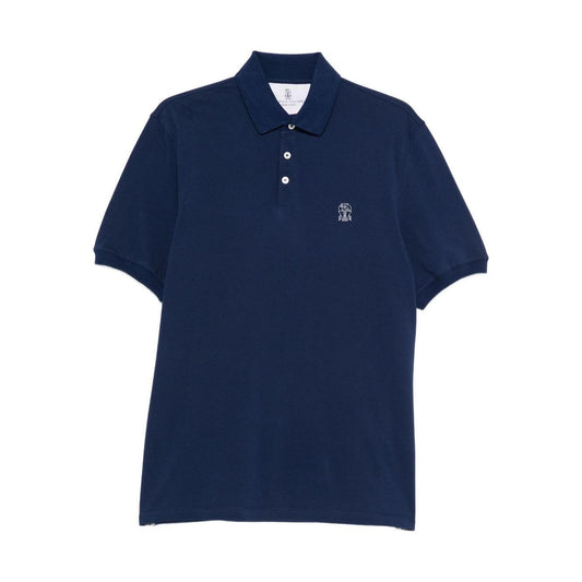 Brunello Cucinelli T-shirts and Polos Blue ME8548770CFL46-AI25