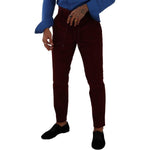 Dolce & Gabbana Bordeaux Velvet Mens Formal Trouser Dress Pants PAN72841 - 48