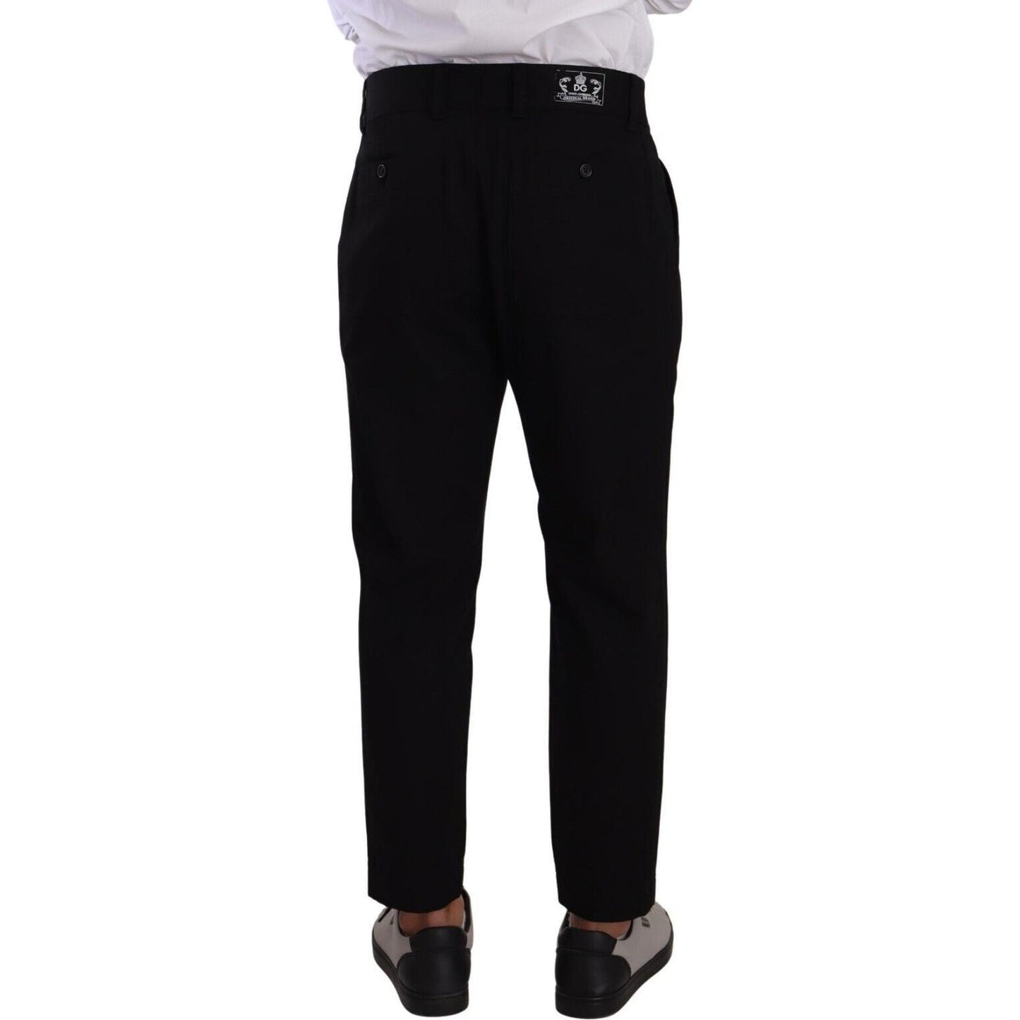 Dolce & Gabbana Black Cotton Stretch Chinos Trouser Jeans PAN72755 - 48
