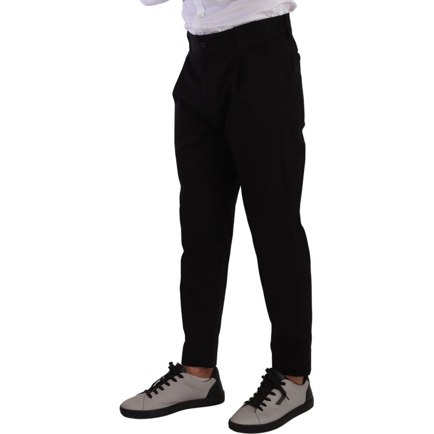 Dolce & Gabbana Black Cotton Stretch Chinos Trouser Jeans PAN72755 - 48