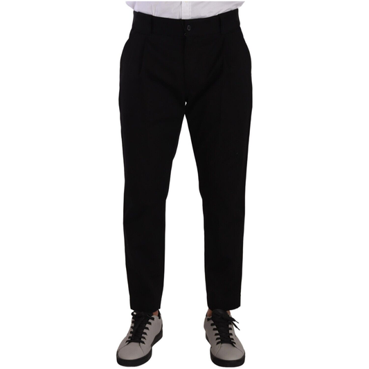 Dolce & Gabbana Black Cotton Stretch Chinos Trouser Jeans PAN72755 - 48