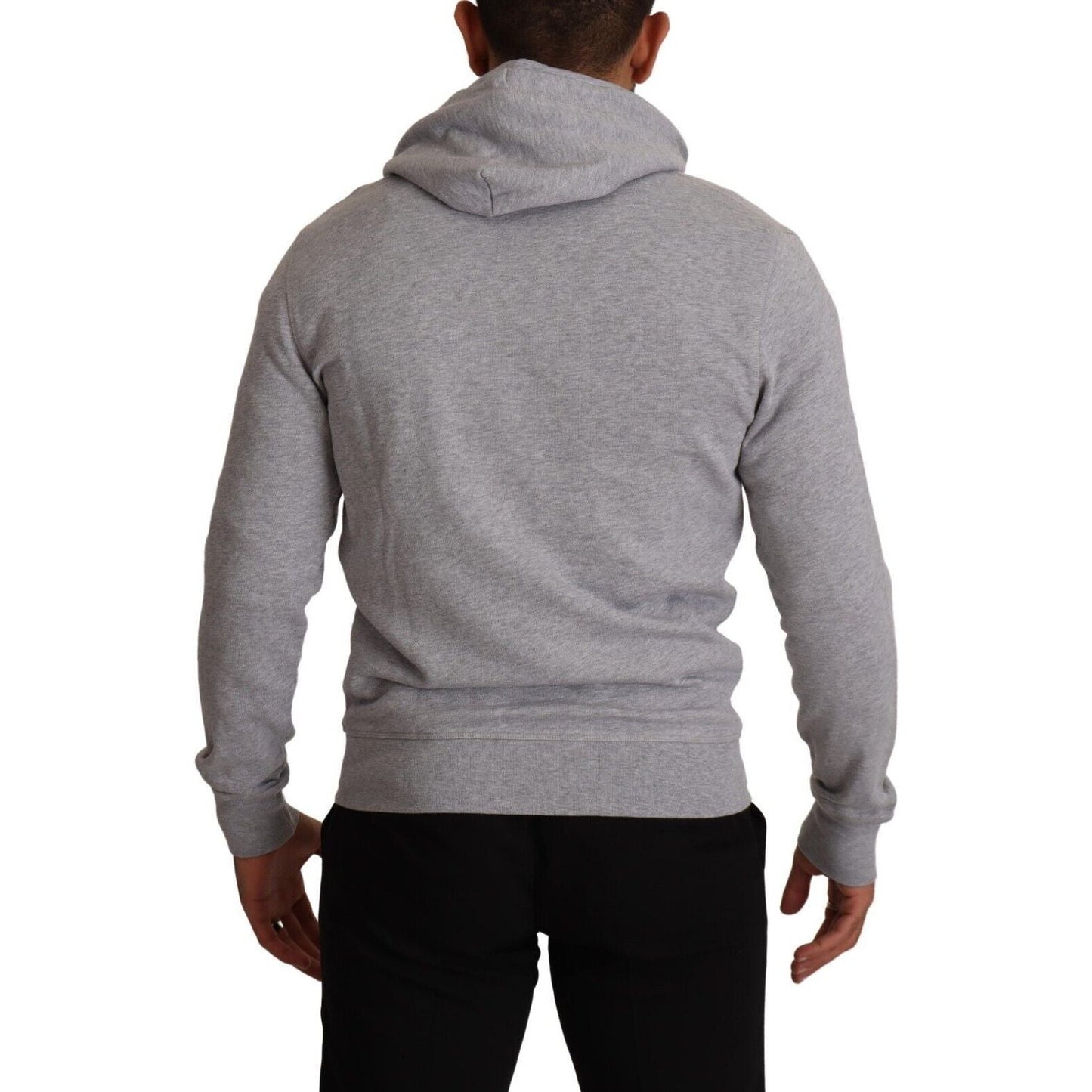Hackett Gray Full Zip Hooded Cotton Sweatshirt Sweater KOS1978 - 46