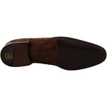 Dolce & Gabbana Brown Crocodile Leather Mens Formal Derby Shoes MV4509 - 44
