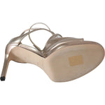 Jimmy Choo Ballet Pink Liquid Mirror Leather Sandals 191714820098