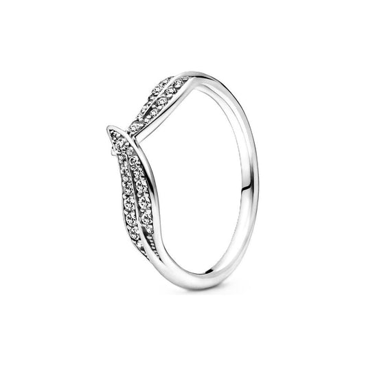 PANDORA JEWELS Mod. LEAF PAVE - RING - Size 50 199533C01-50