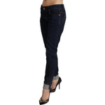 Acht Blue Cotton Low Waist Slim Fit Denim Women Trouser Jeans PAN71241 - 26