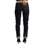 Acht Blue Cotton Low Waist Slim Fit Denim Women Trouser Jeans PAN71241 - 26