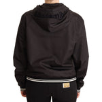 Dolce & Gabbana Black Polyester Hooded Bomber Full Zip Jacket JKT2539 - 46
