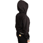 Dolce & Gabbana Black Polyester Hooded Bomber Full Zip Jacket JKT2539 - 46