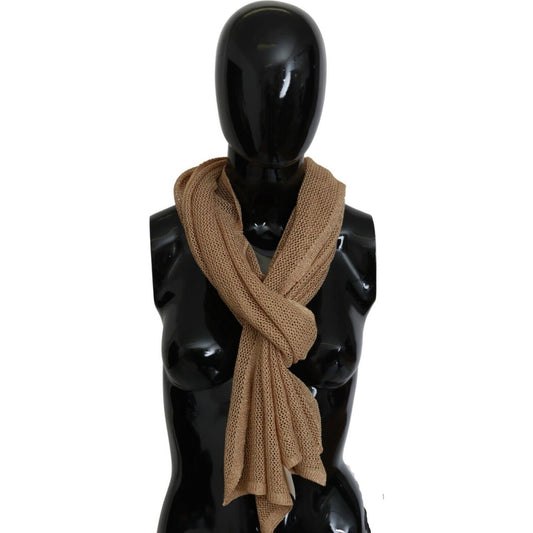 GF Ferre Brown Neck Wrap Winter Shawl Foulard Scarf MS1638