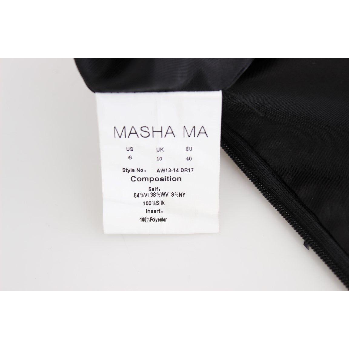 Masha Ma Black Strapless Embellished Pencil Dress SIG12640-2