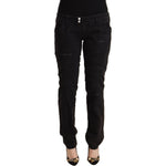 CYCLE Black Cotton Distressed Low Waist Slim Fit Denim Jeans PAN71164 - 31